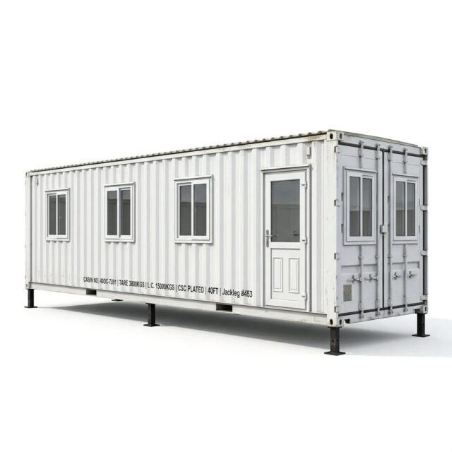 40ft Jackleg Office Cabin – Converted Cabin – White