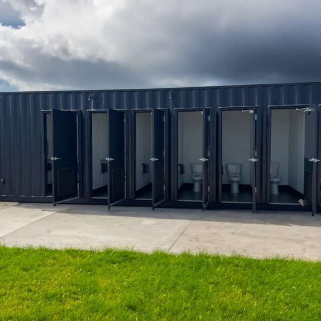 40 ft Container Bathroom with Storage