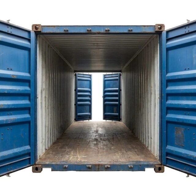 40ft High Cube Double Door Container – Used – Blue