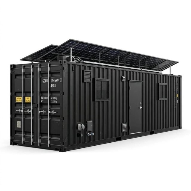 Solar Off-Grid Container – Modified – Black